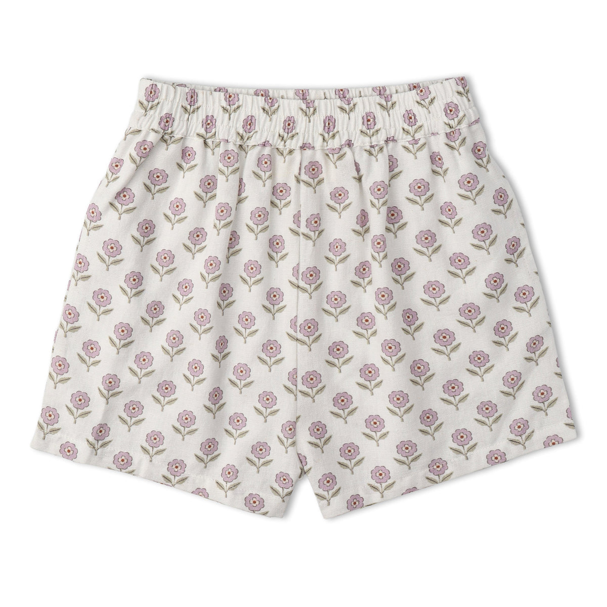 Organic Tie Up Top & Shorts Set - Lavender