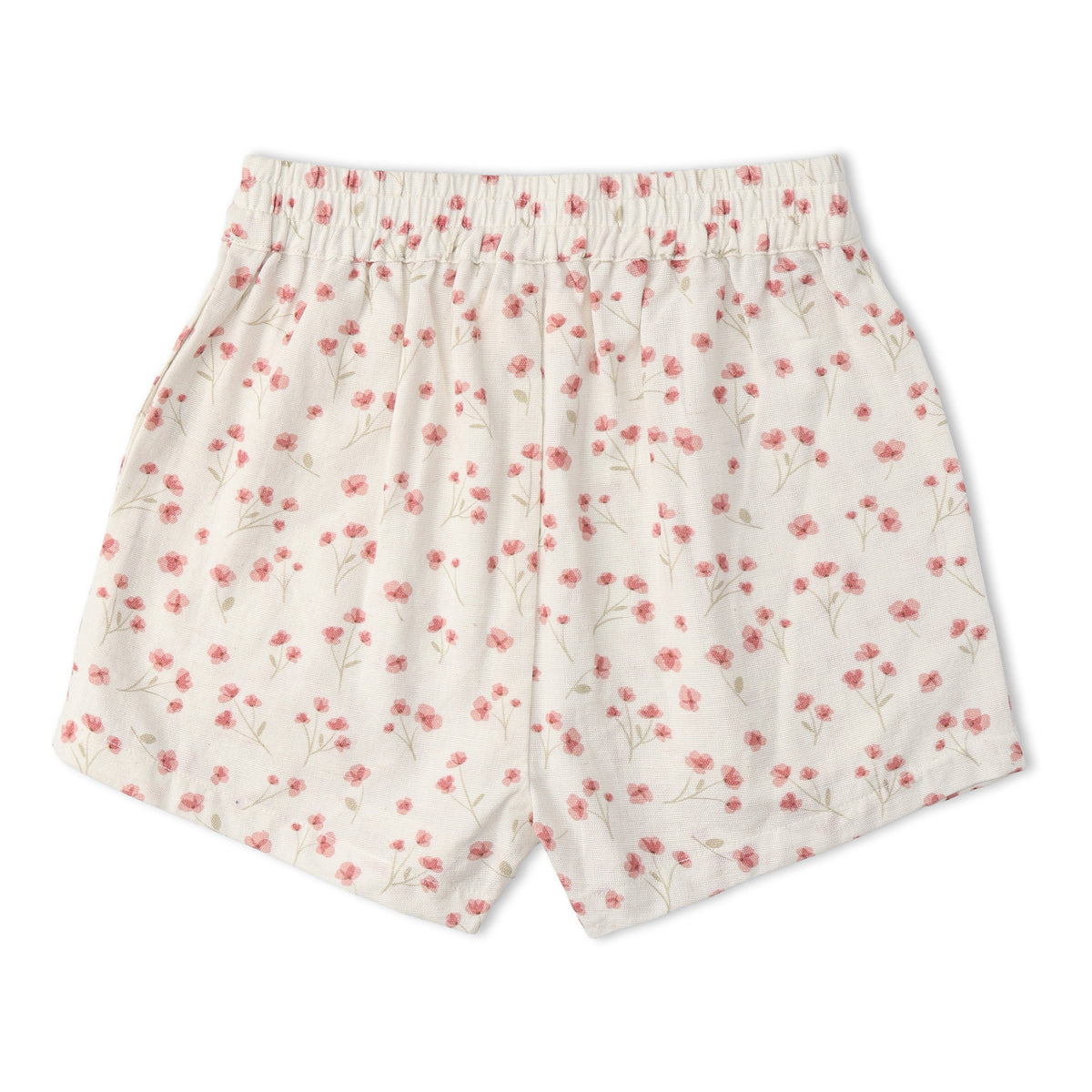 Organic Tie Up Top & Shorts Set - Pink  Bloom