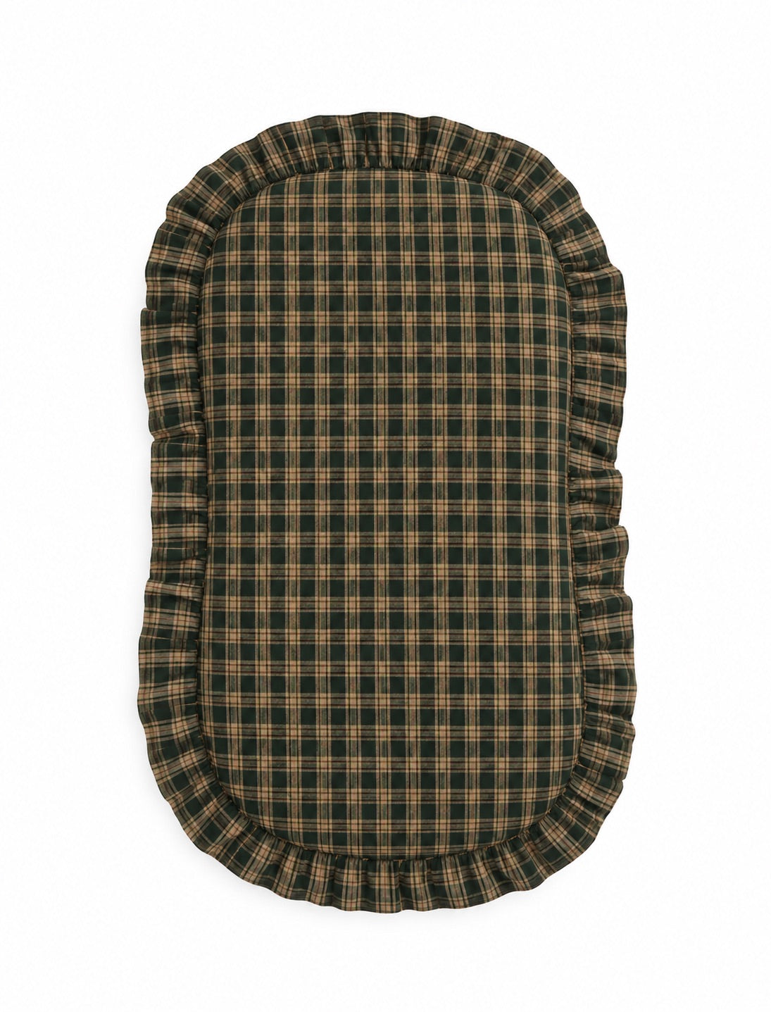 Green Plaid Baby Lounger Cover