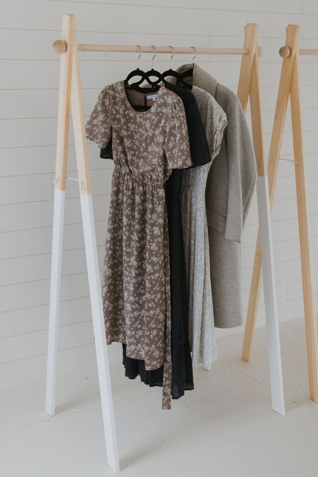 Large Wooden Clothing Rack