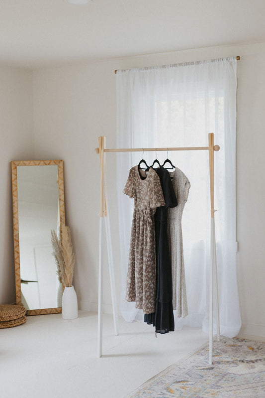 Large Wooden Clothing Rack