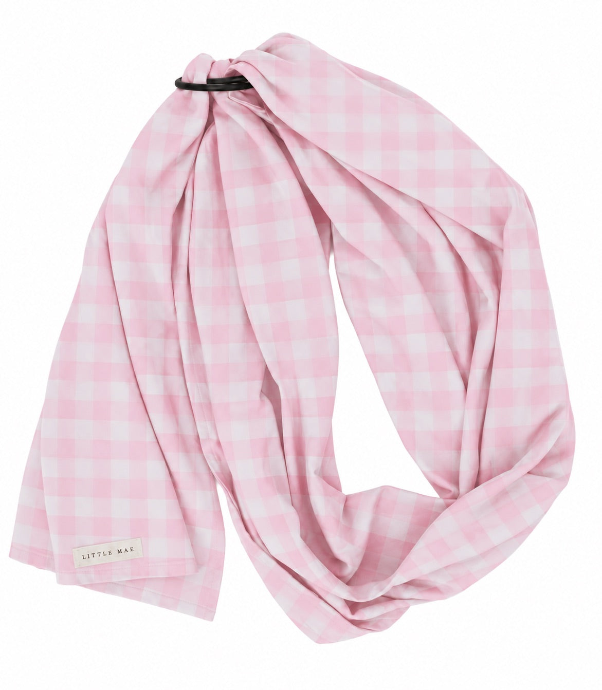Light Pink Checkered Ring Sling Carrier