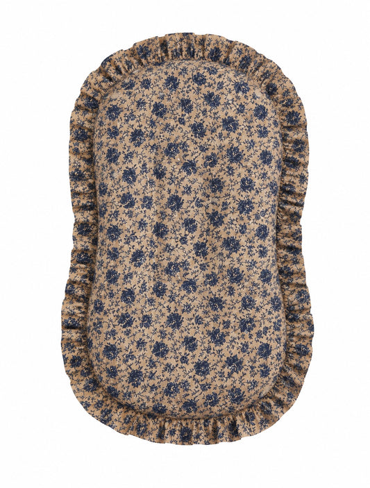 Blue Brown Rose Baby Lounger Cover