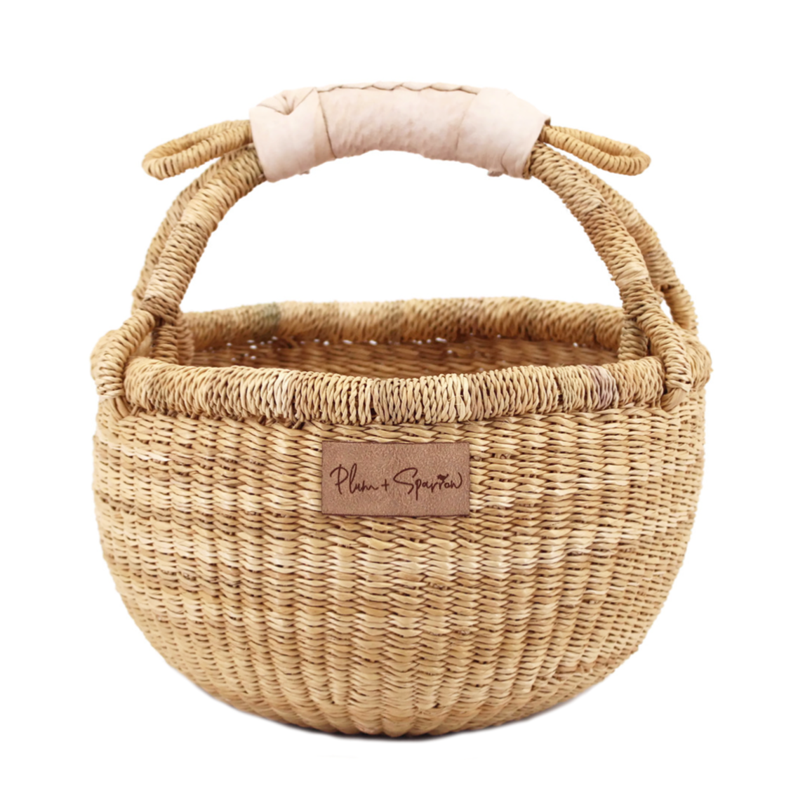 Cream Handle<br>Small Market Basket