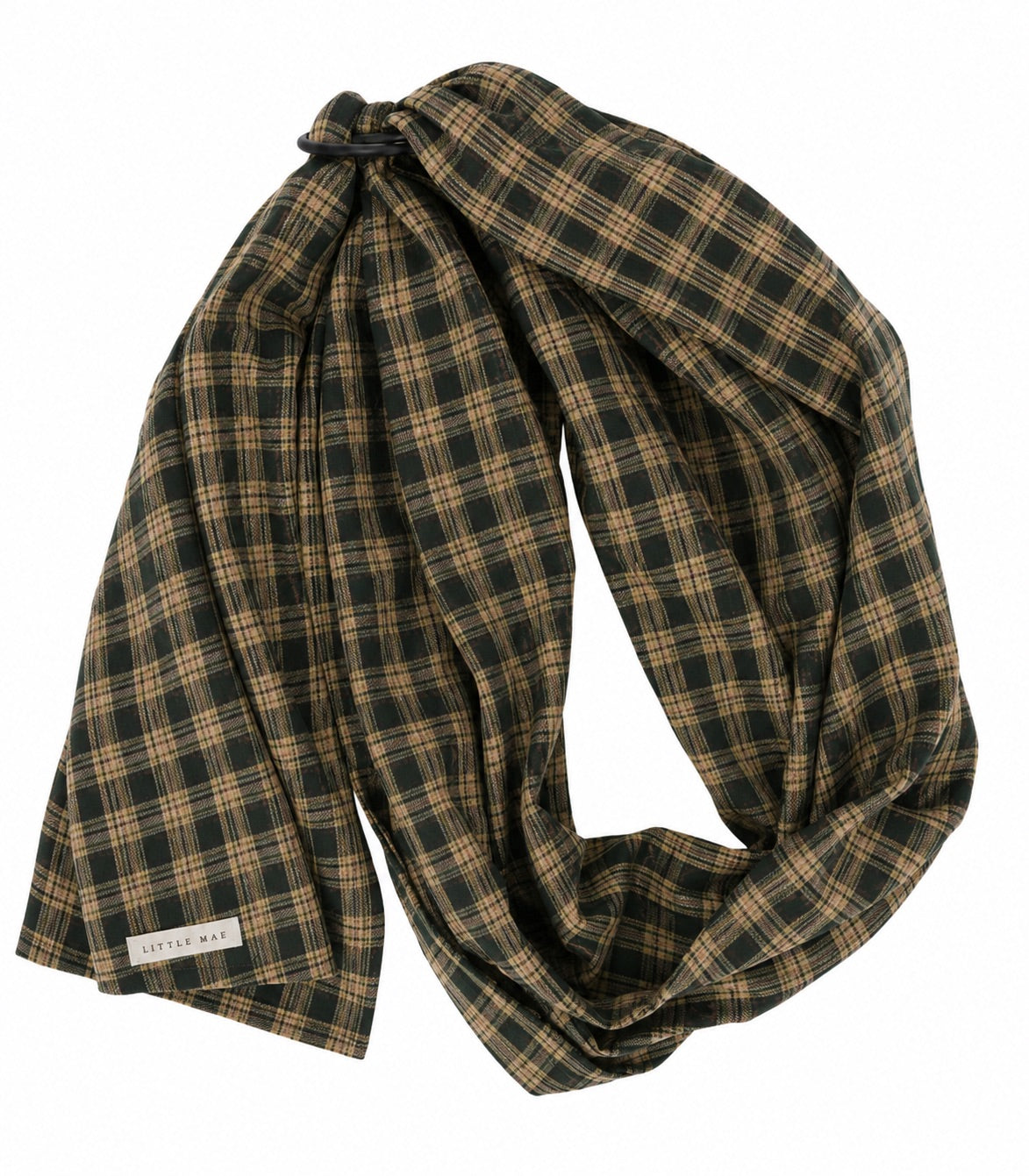 Green Plaid Ring Sling Carrier