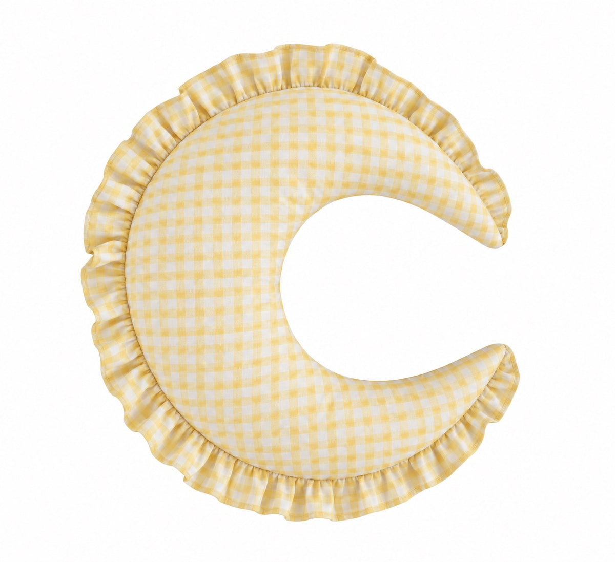 Gingham Feeding Old Support Ruffle Nursing Pillow Cover