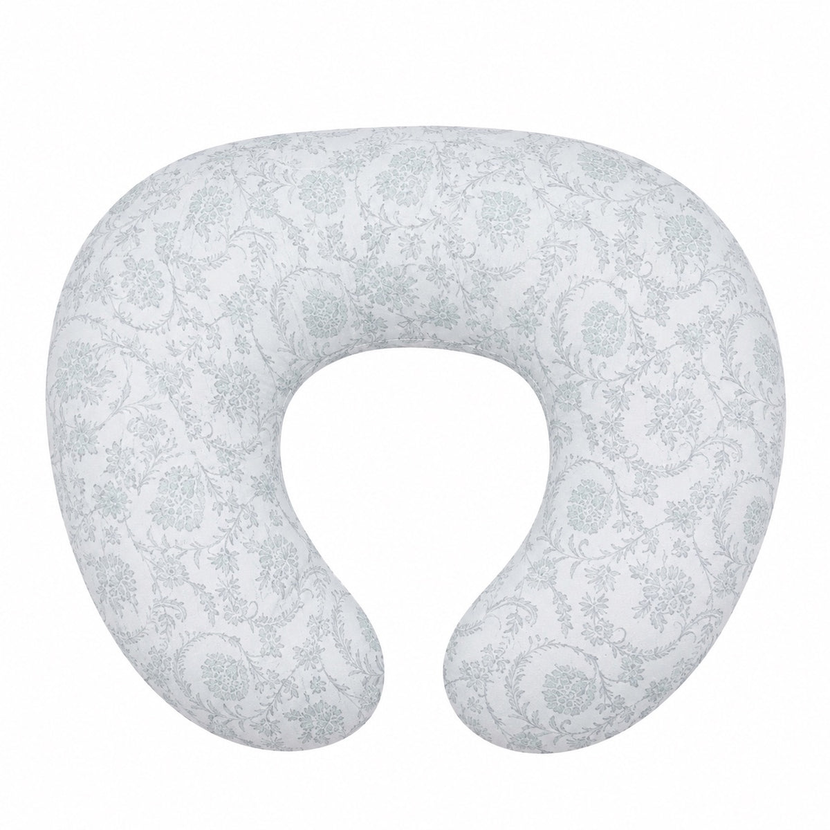 Sage Green Chinoiserie Ruffle Nursing Pillow Cover