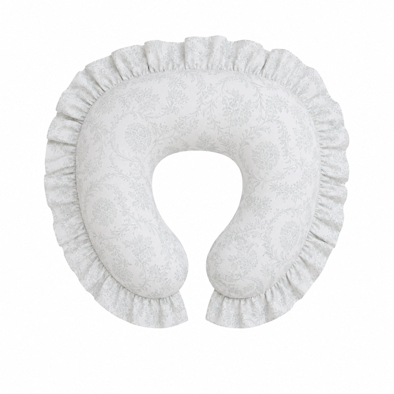 Sage Green Ruffle Nursing Pillow Cover