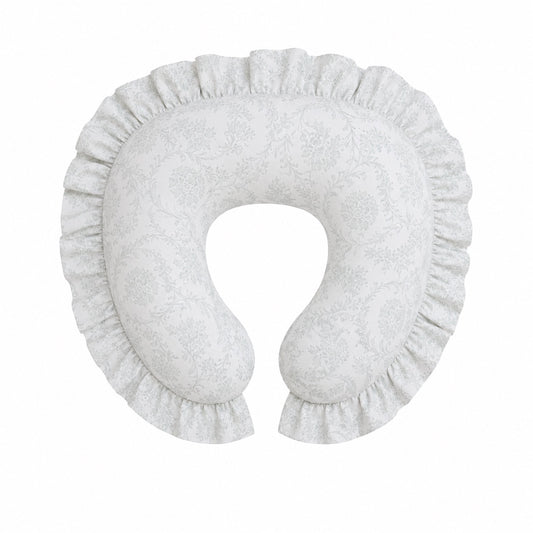 Sage Green Chinoiserie Ruffle Nursing Pillow Cover