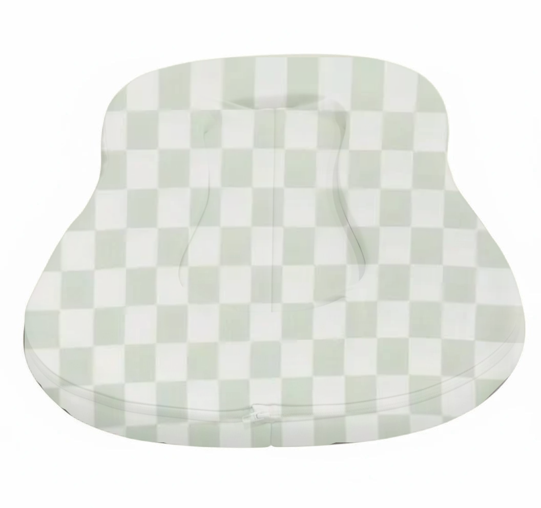 Green White Checkered New Lounger Curve Cover
