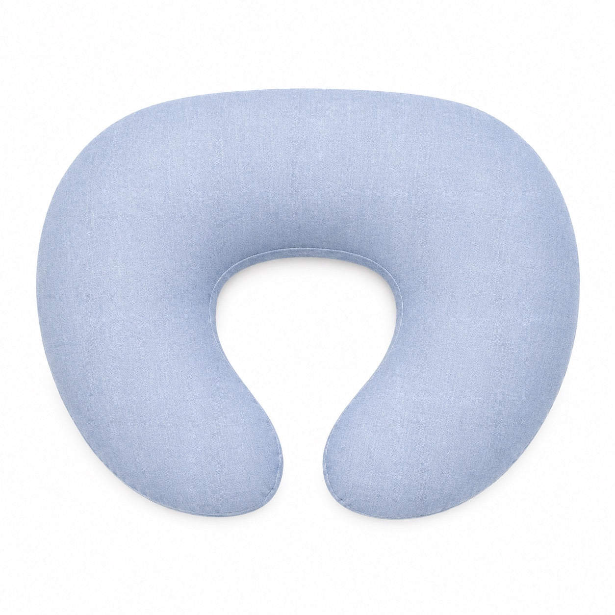 Light Denim Ruffle Nursing Pillow Cover
