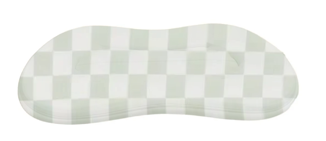 Green White Checkered New Lounger Curve Cover