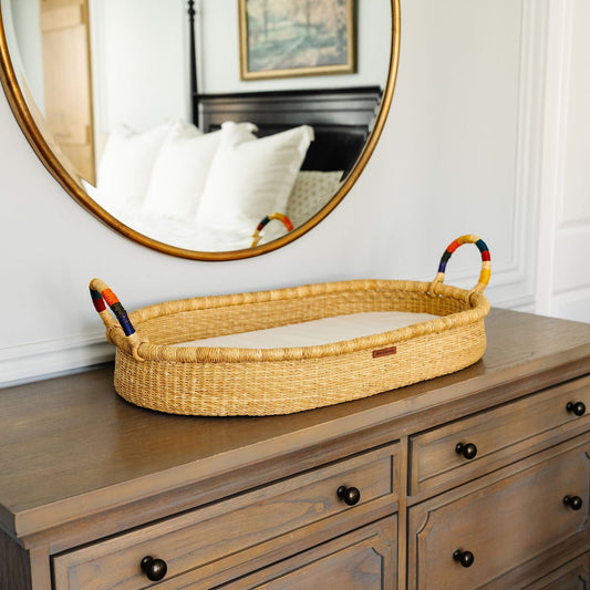 Rainbow Handle Changing Basket
