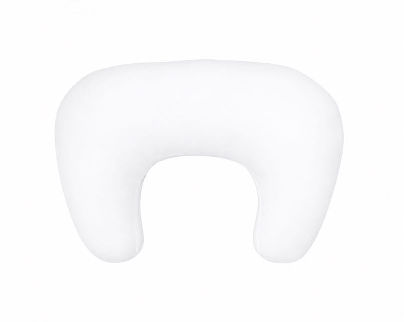 White Ruffle Nursing Pillow Cover