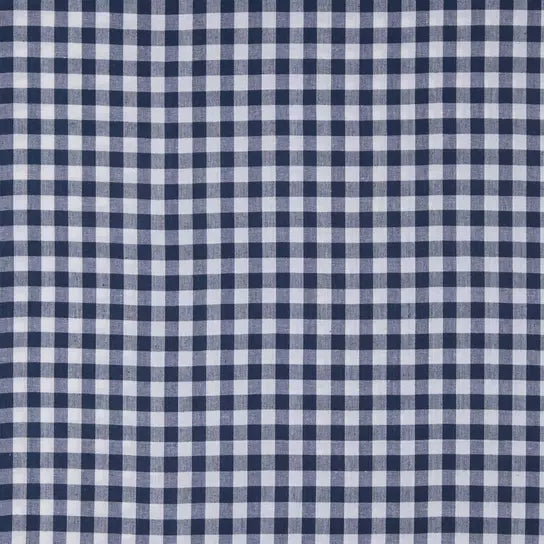 Navy White Gingham Crib Sheet