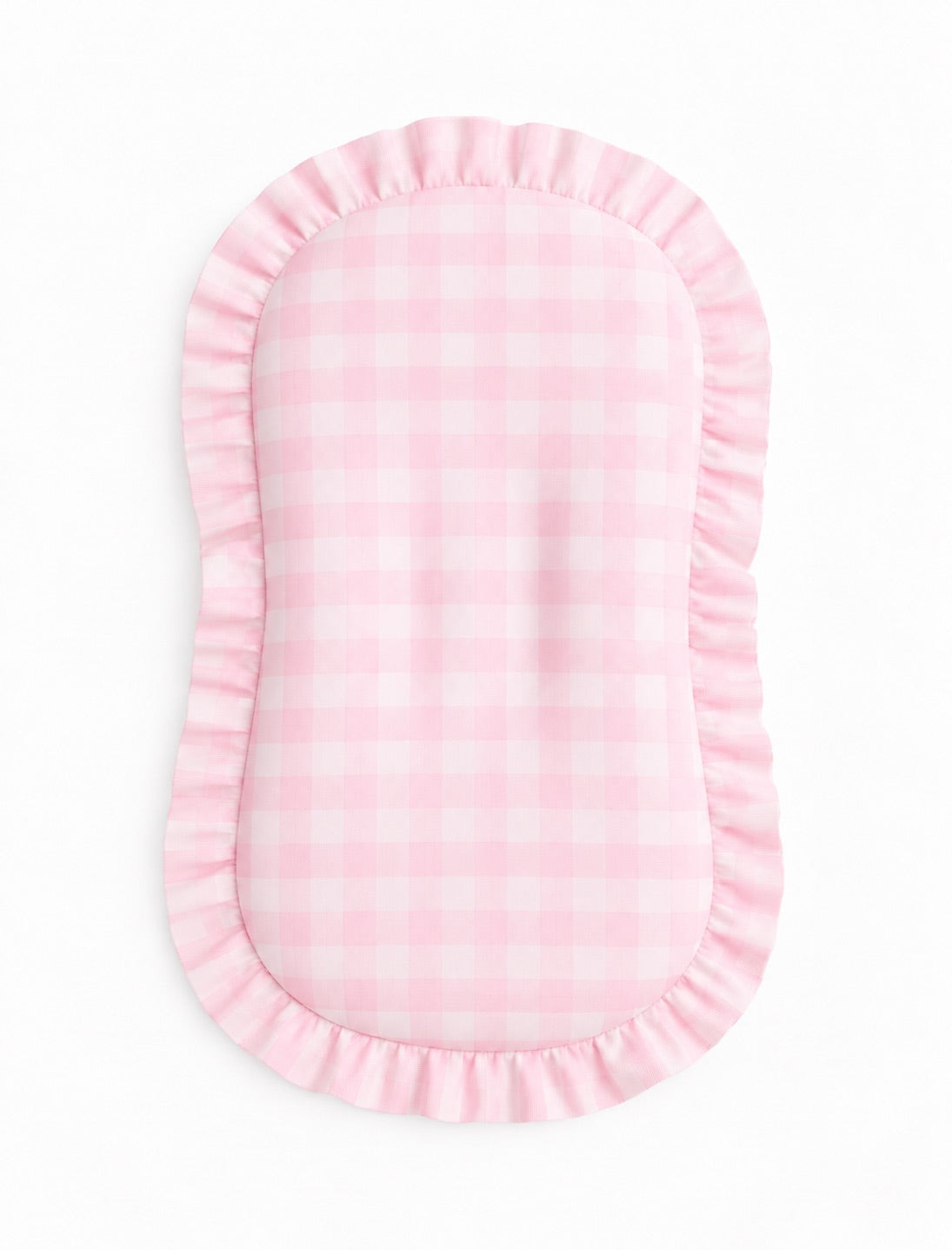 Light Pink Checkered Baby Lounger Cover