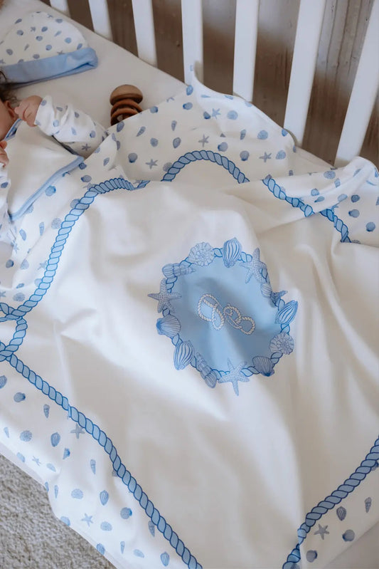 Double-Sided Baby Blanket - Sea Shell