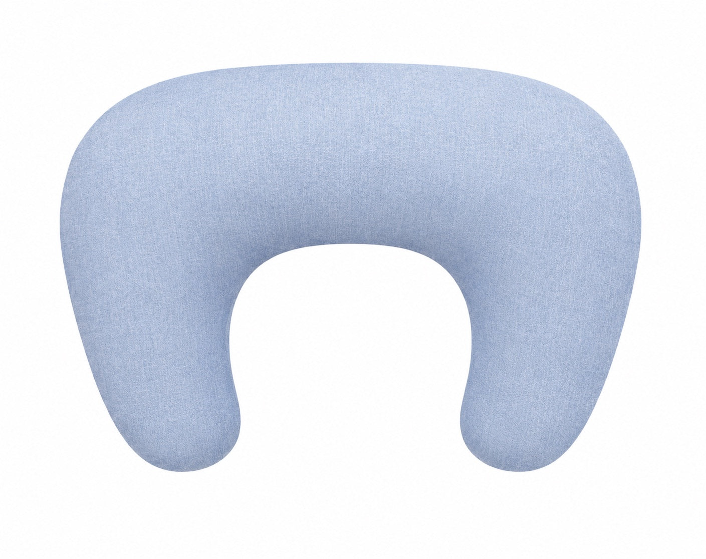 Light Denim Ruffle Nursing Pillow Cover
