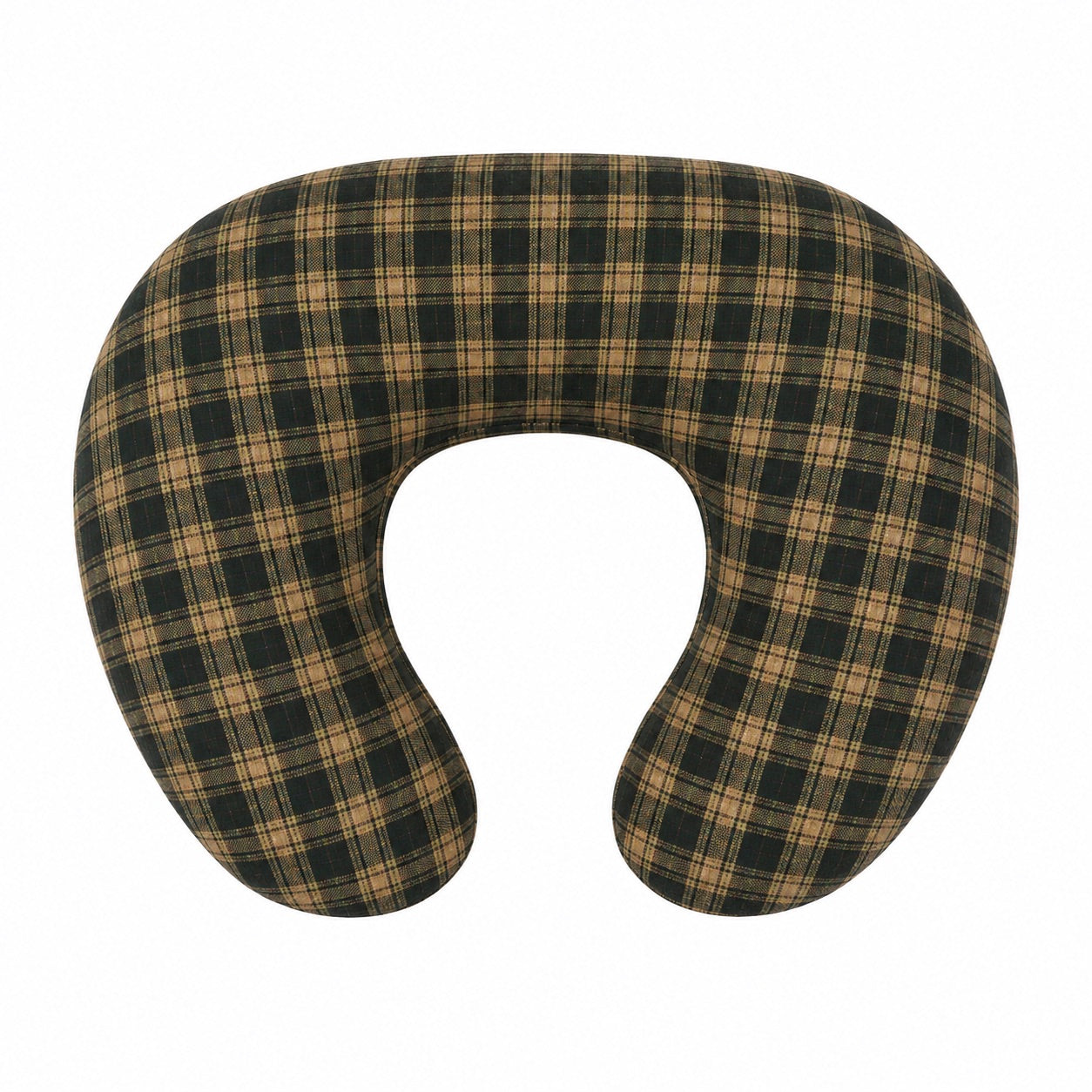 Green Plaid Ruffle Nursing Pillow Cover