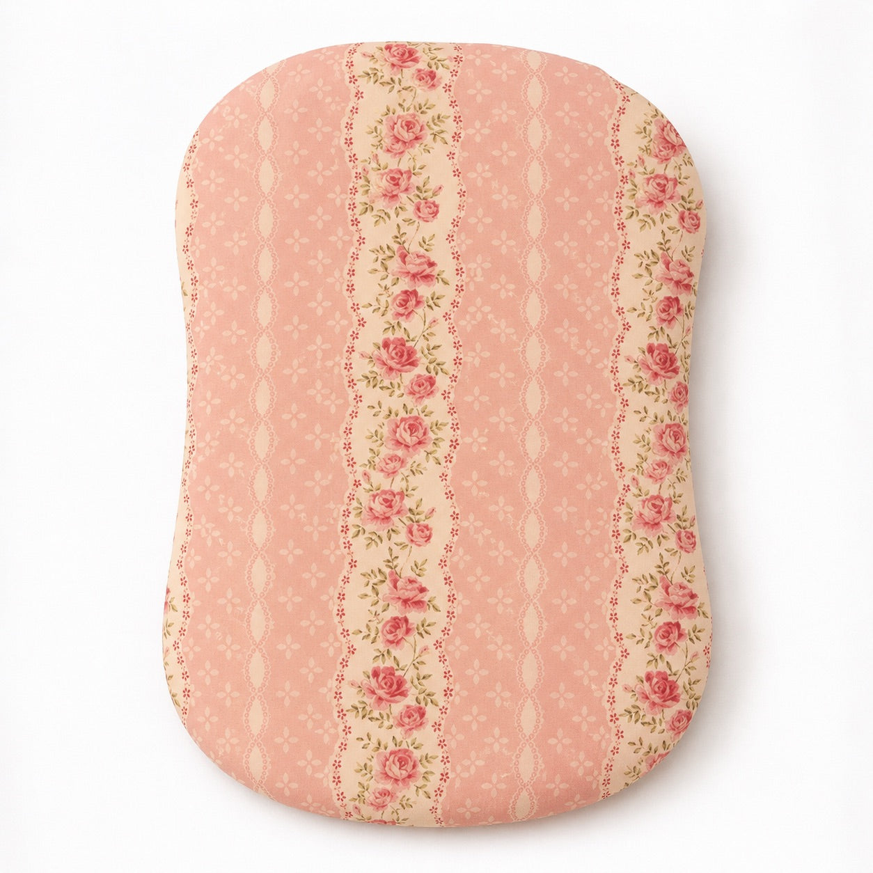 Pink Rose Ruffle Baby Lounger Cover