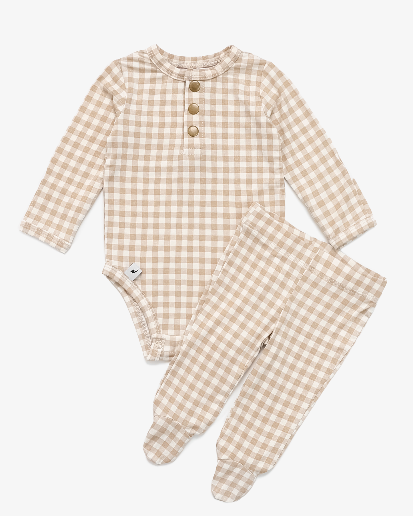 Gingham Print Two-Piece Set