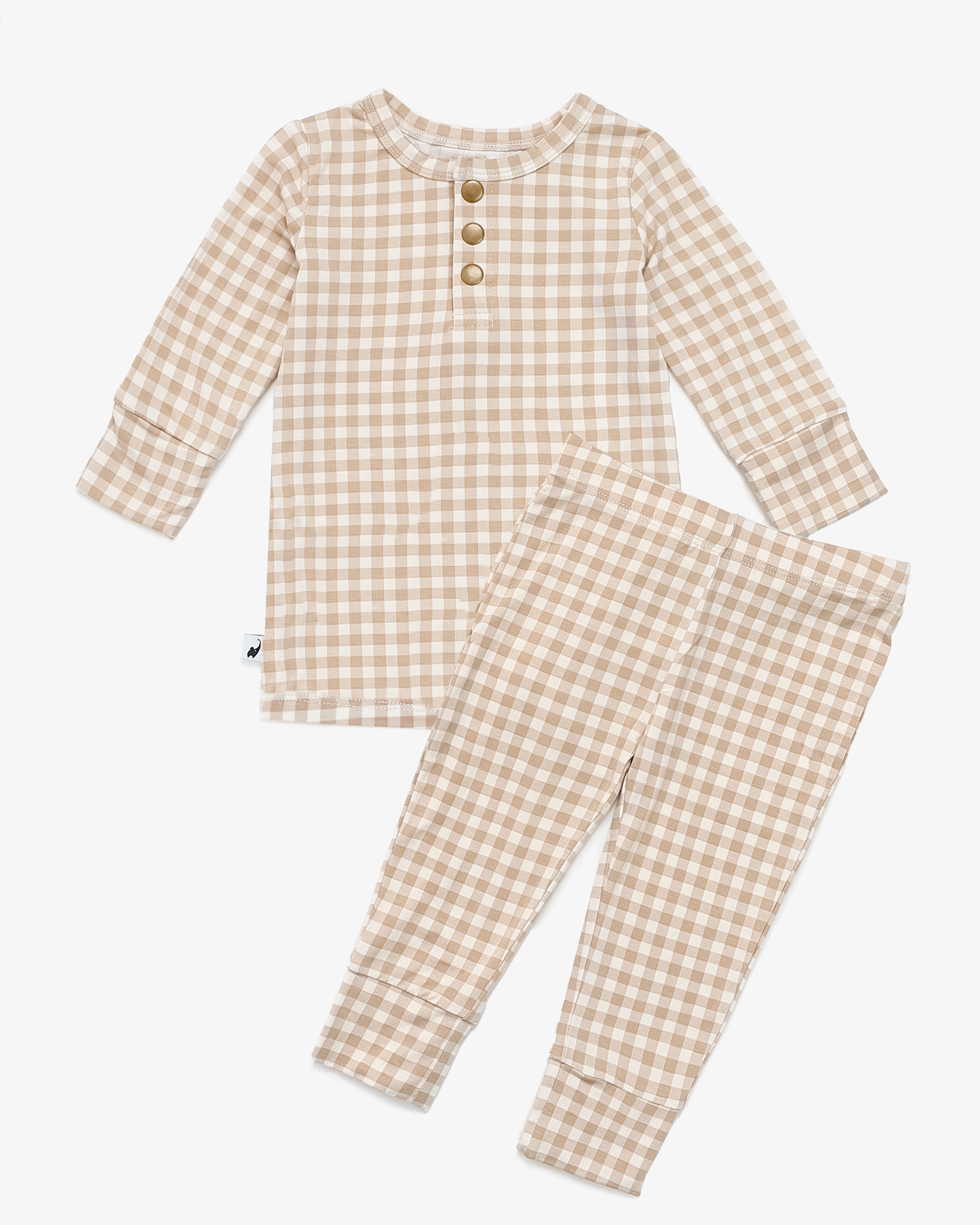 Gingham Print Two-Piece Set