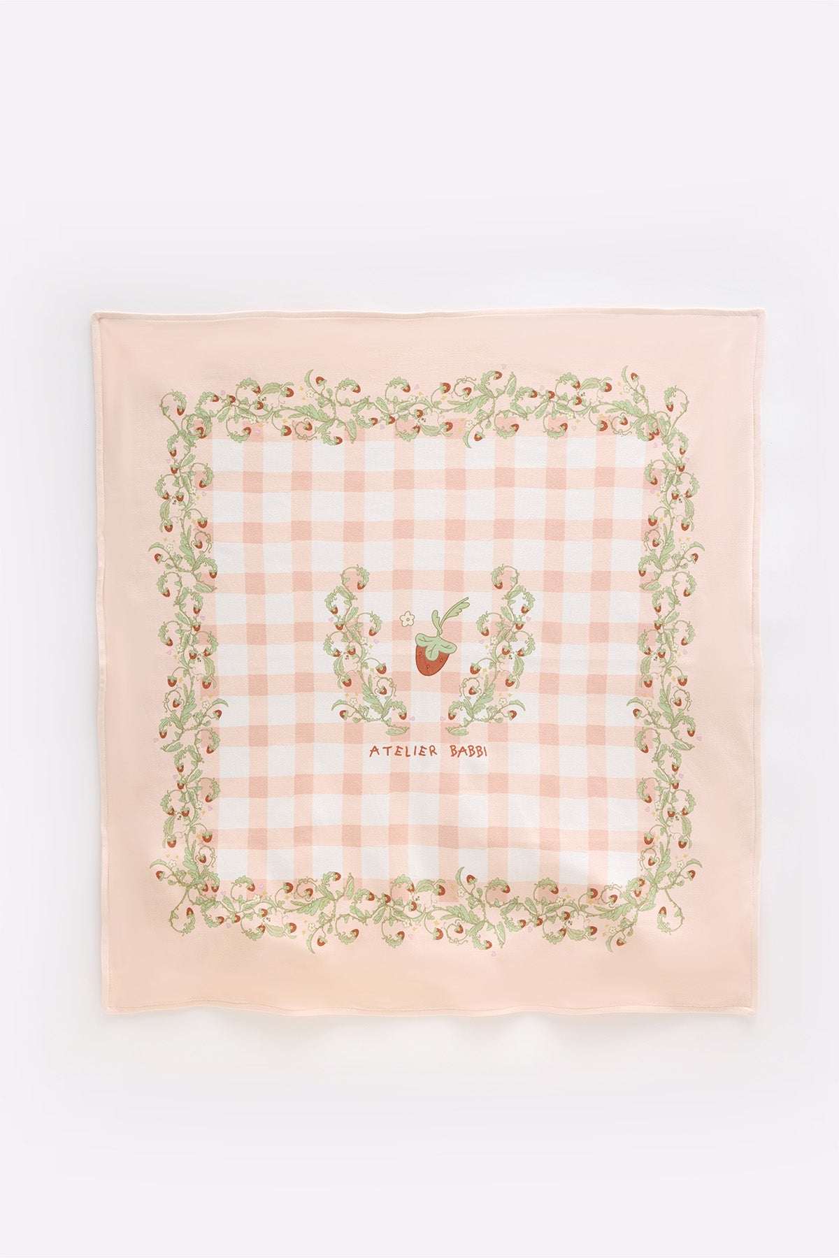 Double-Sided Baby Blanket - Strawberry
