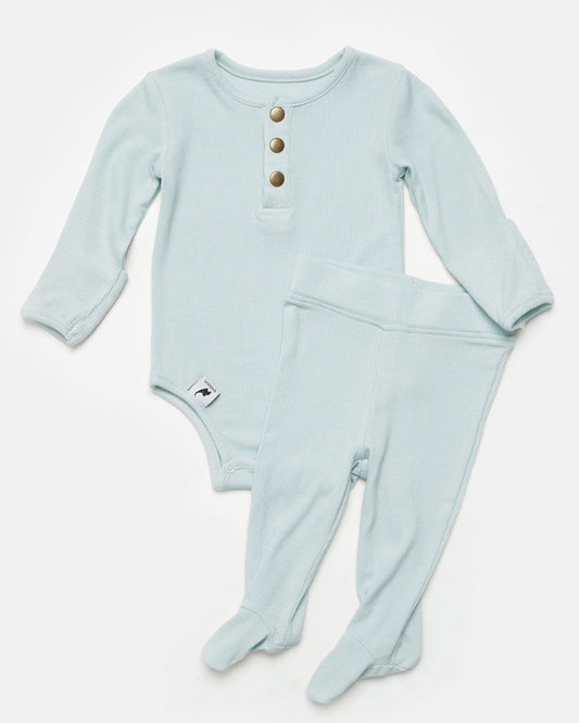 ocean ribbed two-piece set