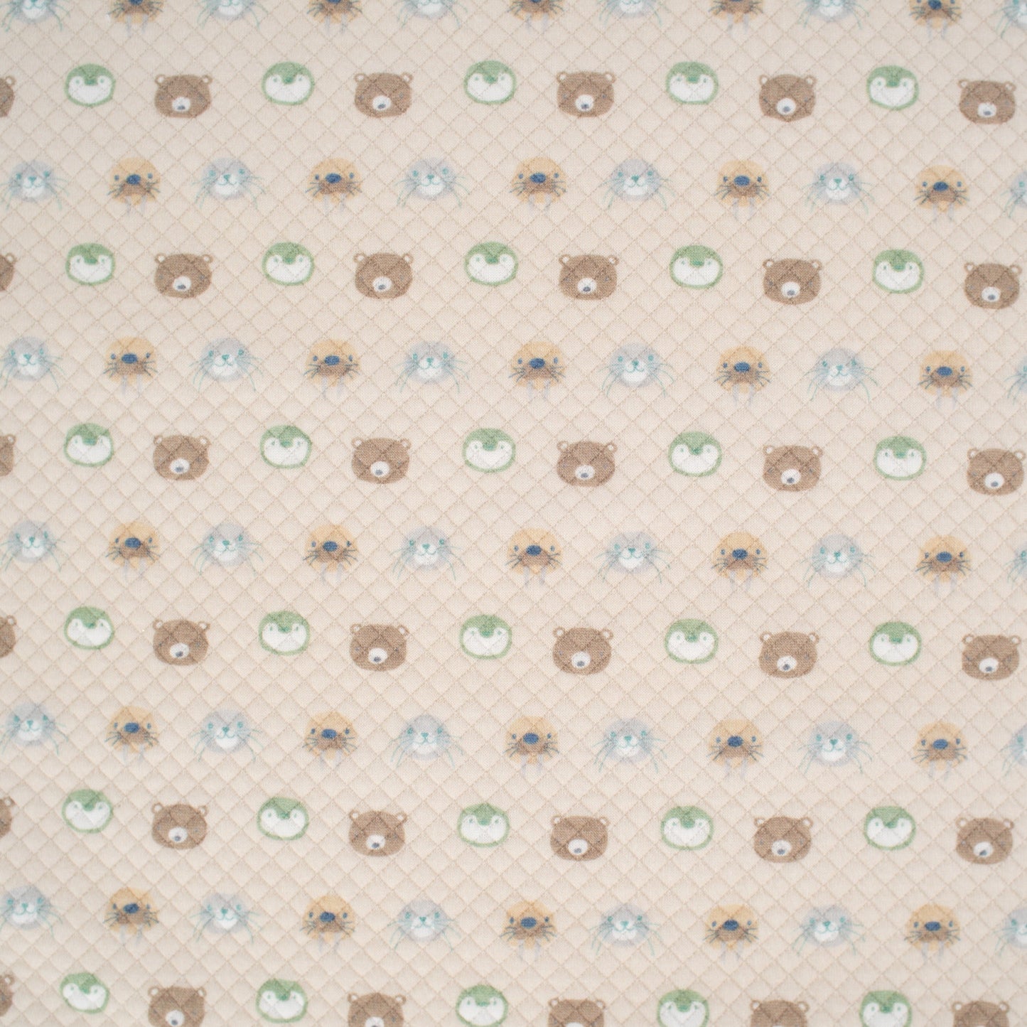 Sealy Baby Printed Knit Blanket - Beige Animal Faces