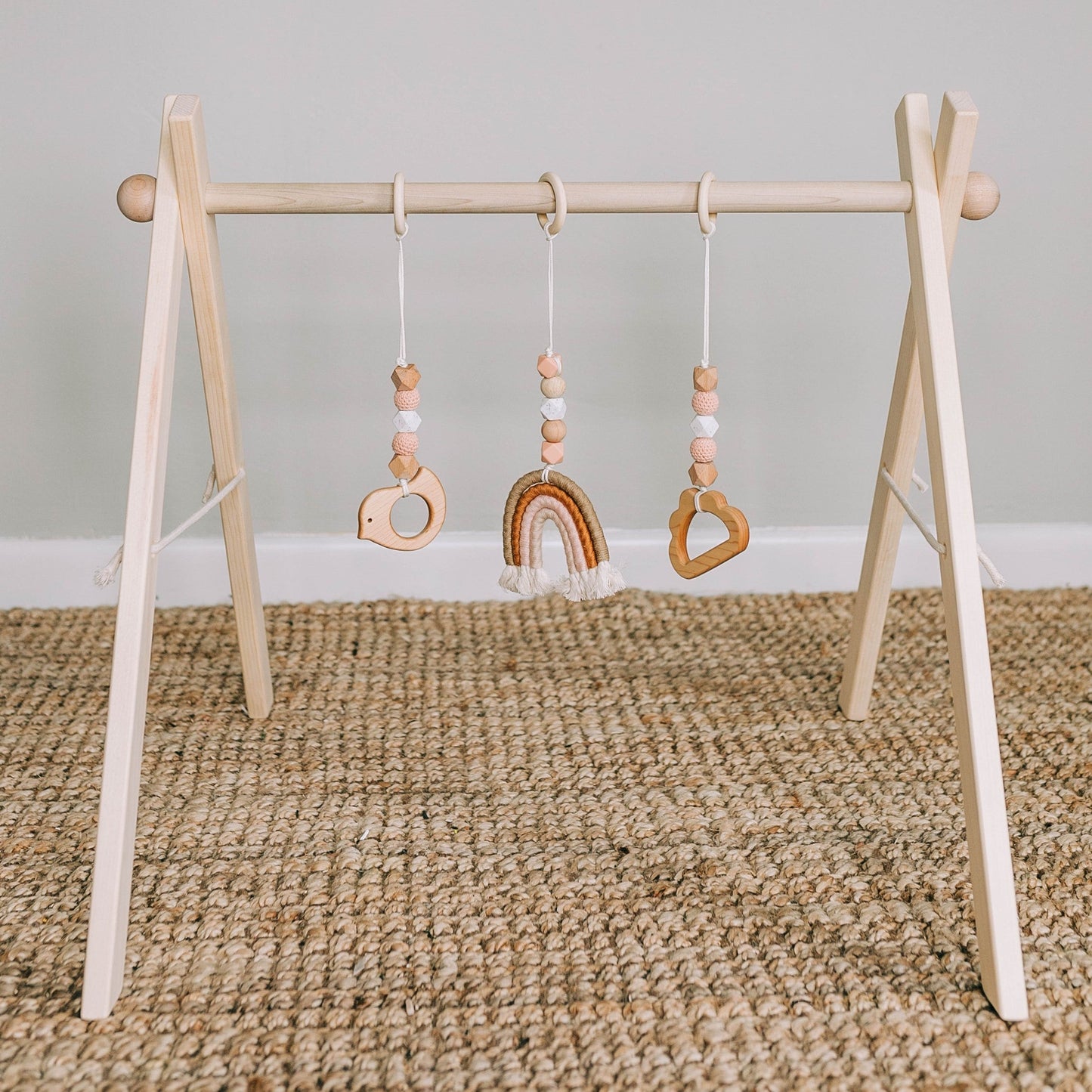 Rainbow Baby Play Gym - Blush
