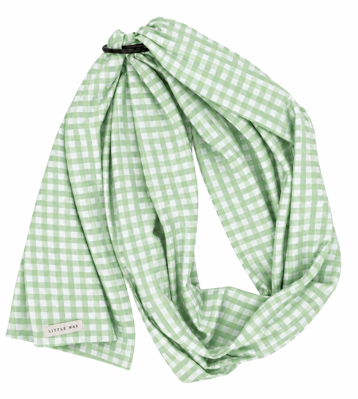 Green Gingham Ring Sling Carrier