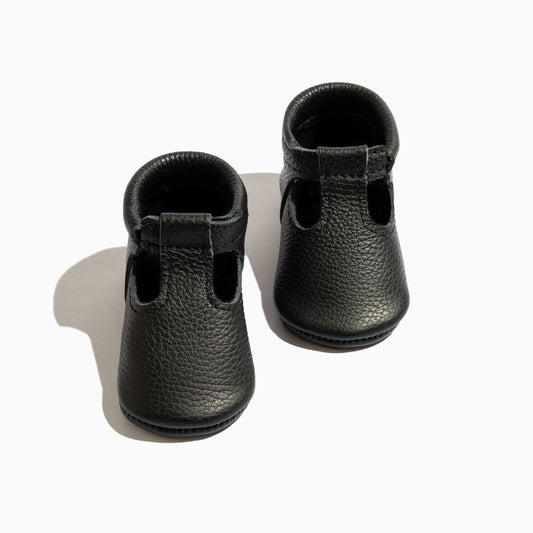 Ebony T-Bar Baby Shoe
