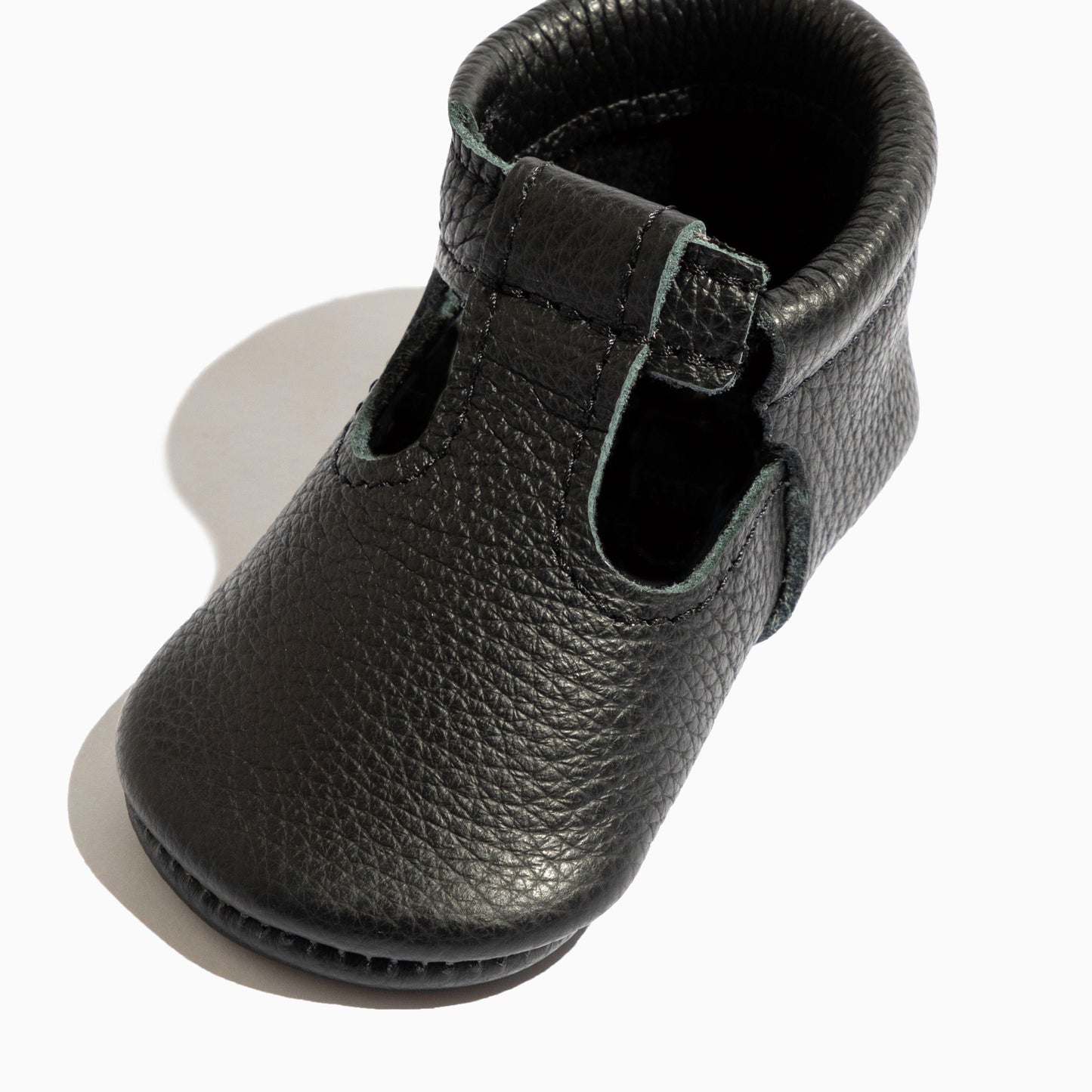 Ebony T-Bar Baby Shoe