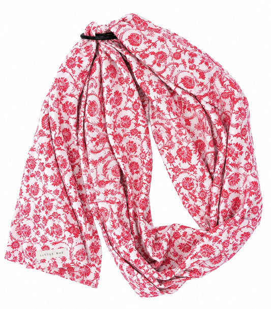 Red Chinoiserie Ring Sling Carrier
