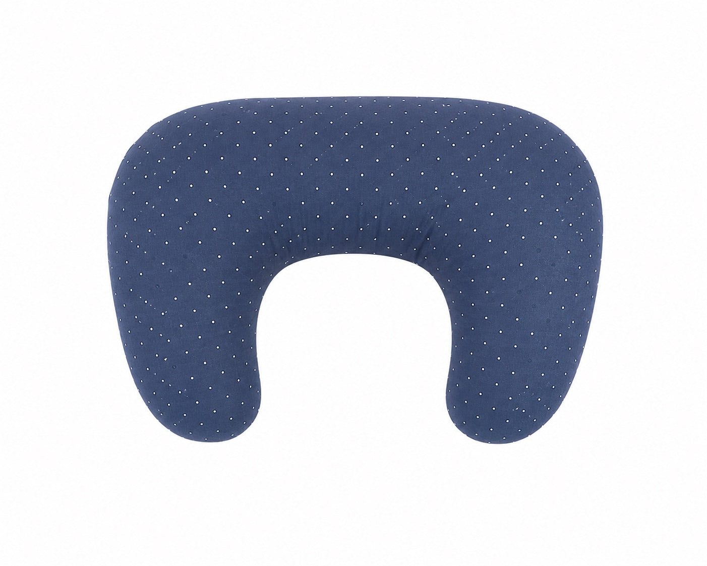Denim Dot Ruffle Nursing Pillow Cover
