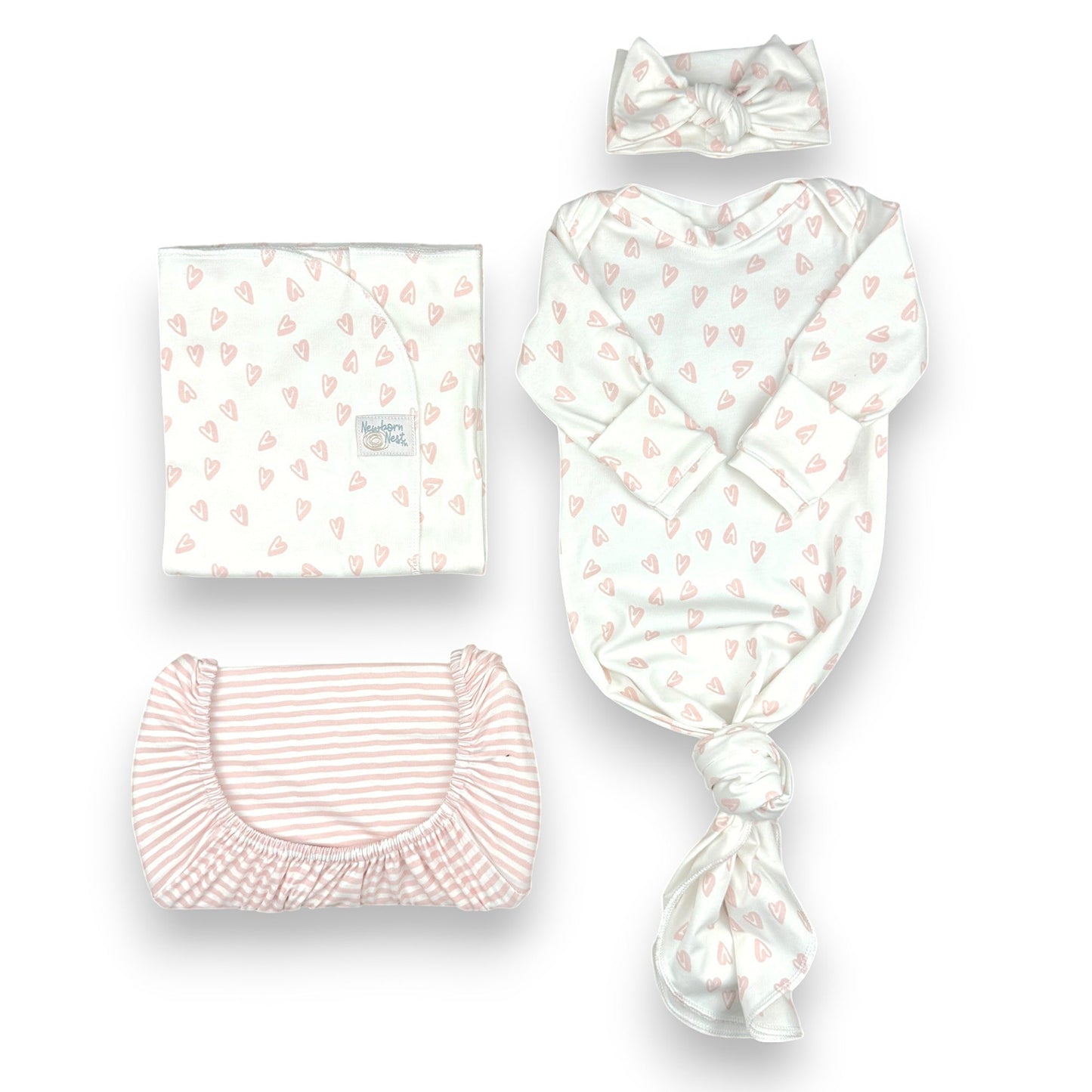 Forever Mine, Blush - Bamboo Newborn Nest