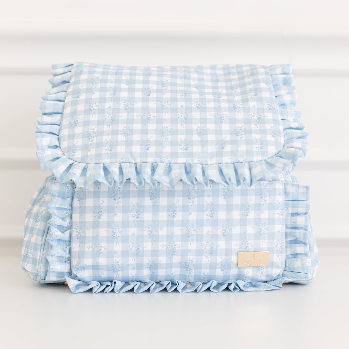 Ruffled Nylon Diaper Bag