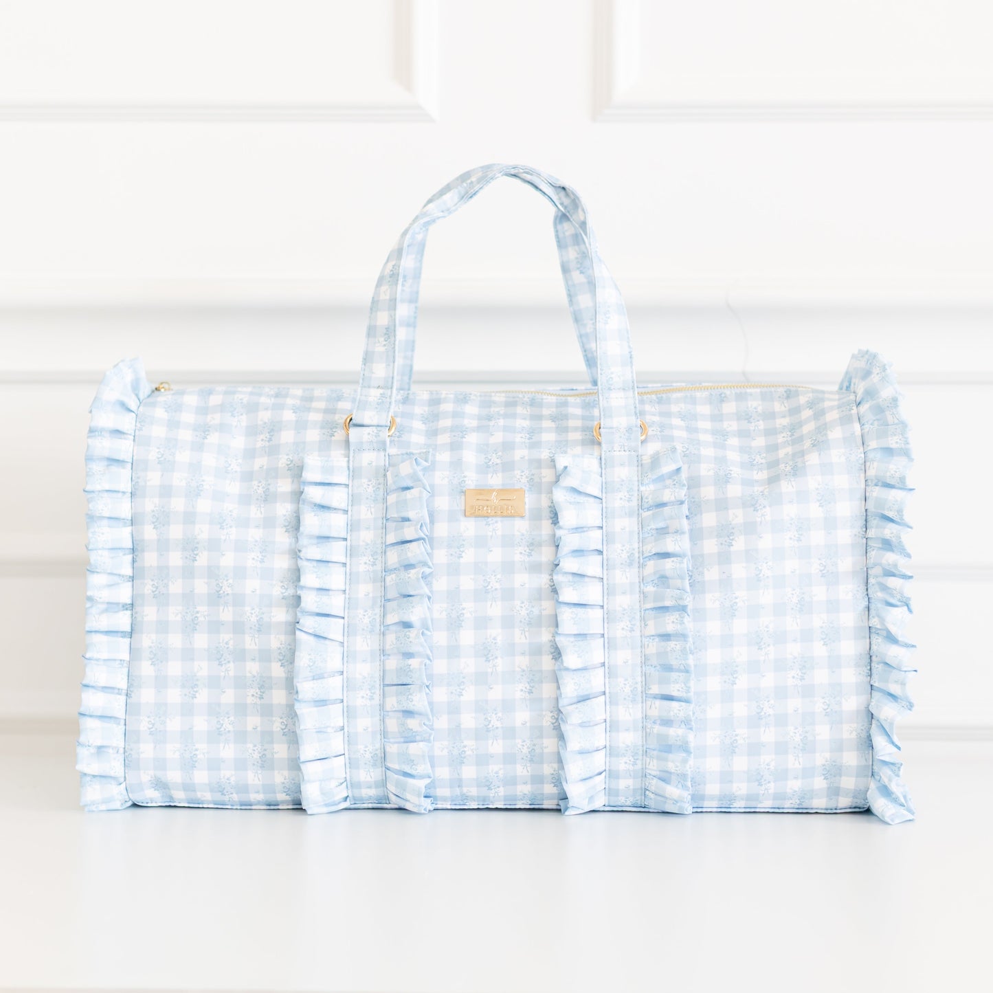 Ruffled Nylon Weekender