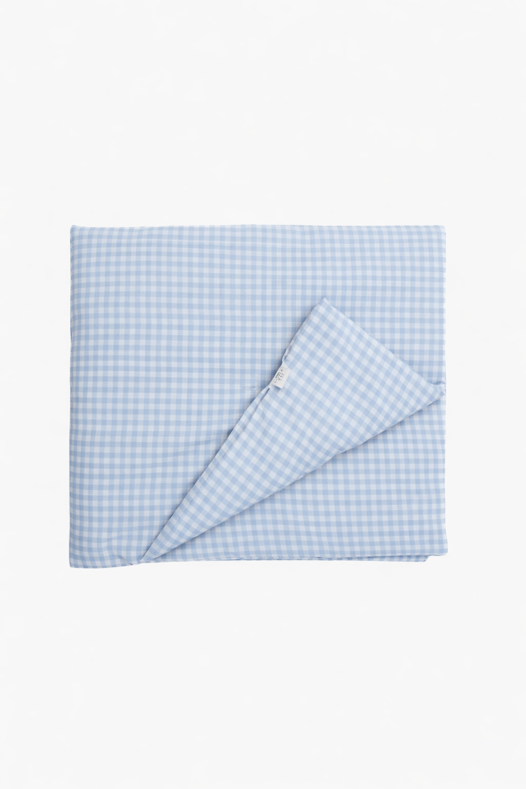 Blue gingham blanket toddler quilt 