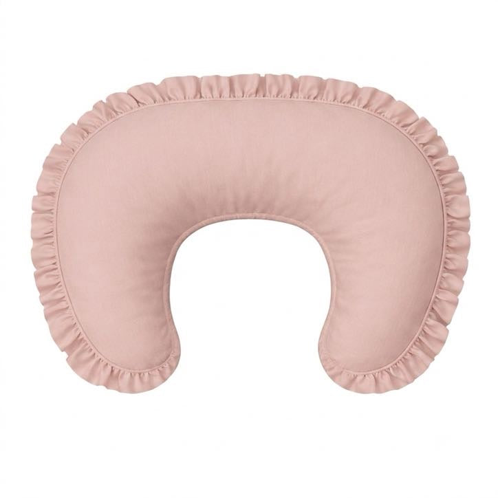 Pink Ruffle Nursing Pillow Cover