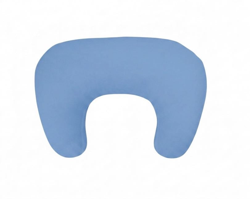 Blue Ruffle Nursing Pillow Cover