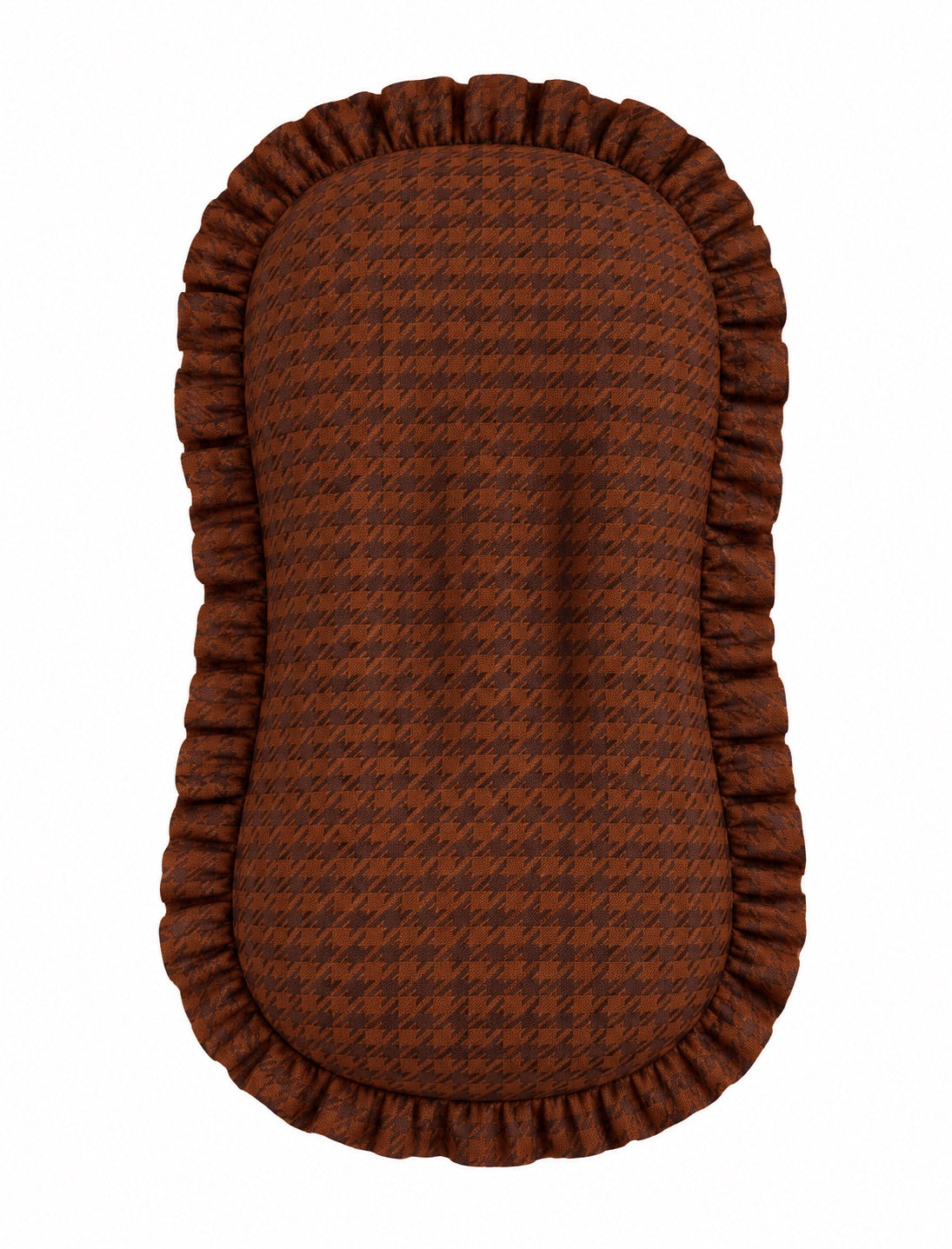 Brown Houndstooth Baby Lounger Cover