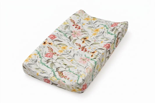Wild Floral Changing Pad Cover