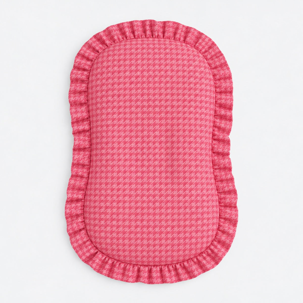 Pink Houndstooth Baby Lounger Cover