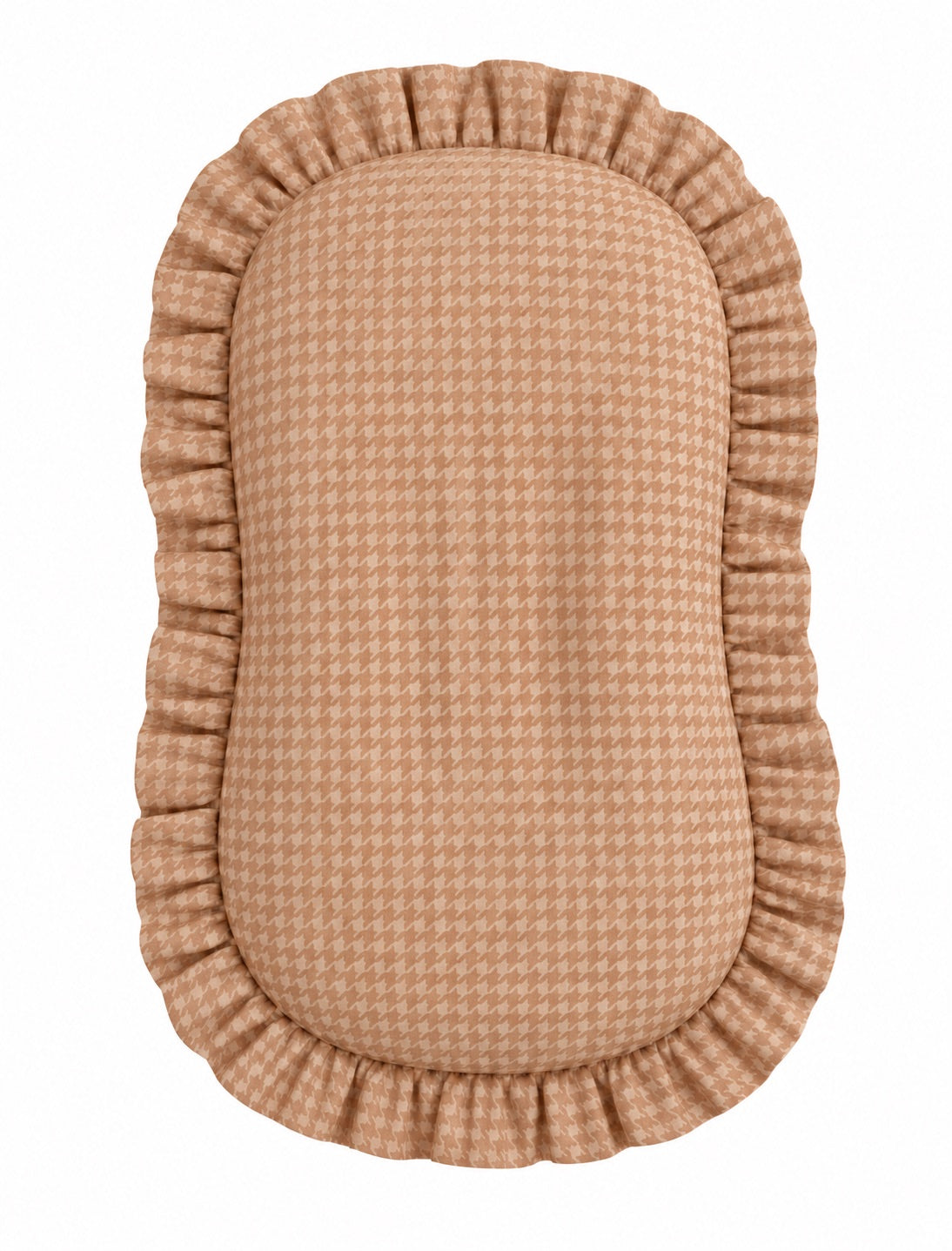 Tan Houndstooth Baby Lounger Cover
