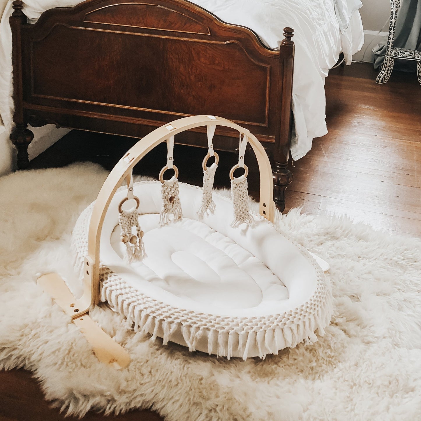 Macrame Lounge Mat & Play Gym Bundle