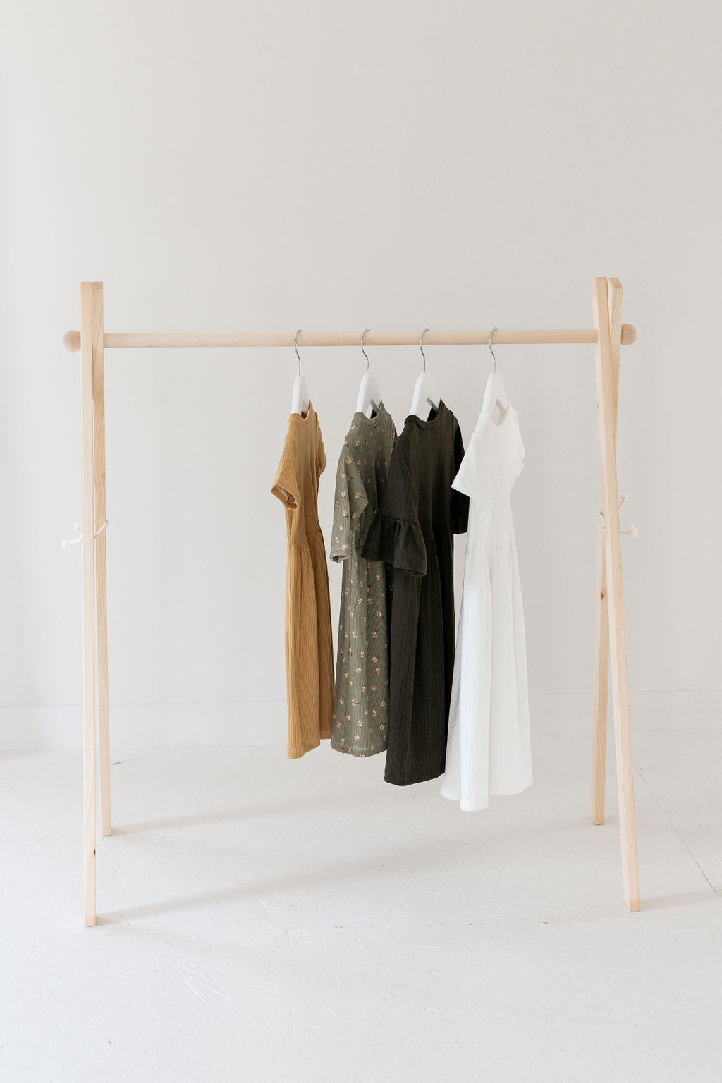 Wooden dress rack /toddler clothes rack