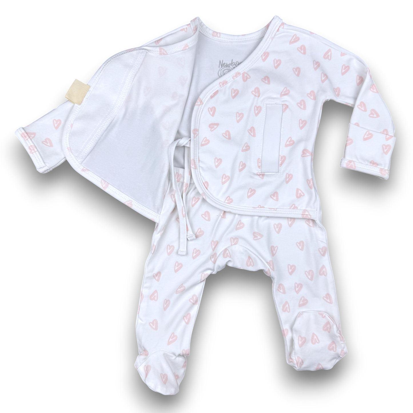 Heart2Heart Skin-to-Skin Onesie Pink Hearts