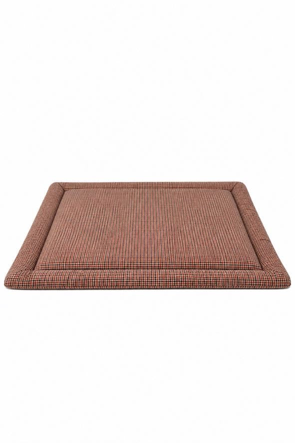 Red Plaid Padded Baby Play Mat