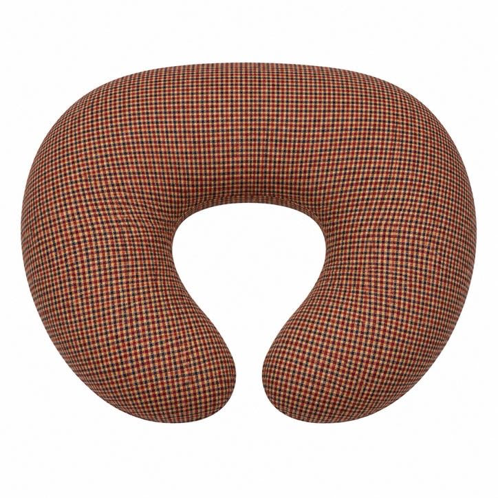 Red Plaid Ruffle Nursing Pillow Cover